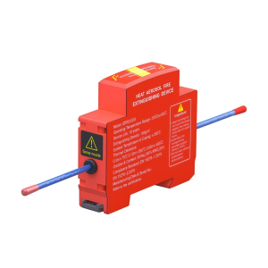 Automatic Aerosol Fire Extinguisher DIN Rail Dual Line House Safe For Distribution Box Charging Pile