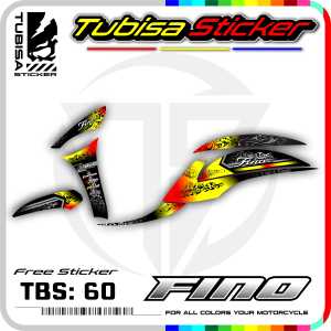 Sticker Striping Fino 125 - Stiker Striping Variasi Yamaha Fino 125. TBS.60
