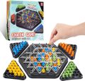 Chain Triangle Chess Game, Triggle Board Game, Funny Triggle Rubber Band Game for Family Night, Family Games Nteractive Game for Kids and Adults, 2 to 4 Players. 