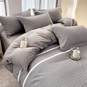 Dansunreve Plaid Quilt Cover Japanese Style Duvet Cover Queen/King Comforter Cover Single/Super Single