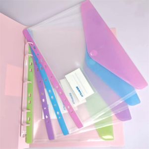 Binder Folder Long 5 Holes Binder Cover with  Straps Long File Folder Document Organizer