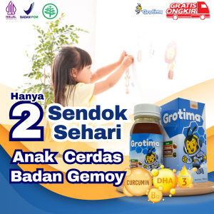 Vitamin otak kecerdasan anak / Vitamin otak anak biar cerdas / Vitamin anak grotima