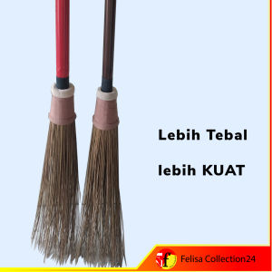Sapu Lidi  dengan tangkai panjang sapu outdor Halaman /sapu jalan