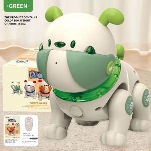 Cevennesfe Robot thông minh Dog Stunt Dog cảm biến cảm ứng tương tác Robot ca hát và nhảy múa đa chức năng đồ chơi điều khiển từ xa