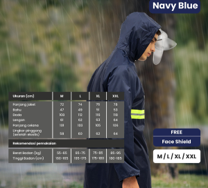 Jas Hujan Oxford Mirip Axio Setelan Baju Celana Dewasa/Mantel Mantol Raincoat Rain Coat Oxford Bowin