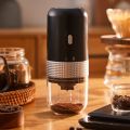 QUA Ceramic Grinding Core Electric Coffee Grinder Adjustable Settings Cordless Coffee Bean Grinding Tool Multi-functional One Click Start Coffee Beans Mill Travel. 