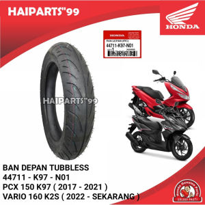 Ban luar Motor matic Pcx 150 dan Vario 160 Depan: 215 inch ring 14 jenis ukuran 100/80-40 original AHM 44711K97N01