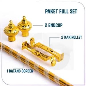 Besi/Batang Gorden Fullset Rollet Murah Meriah