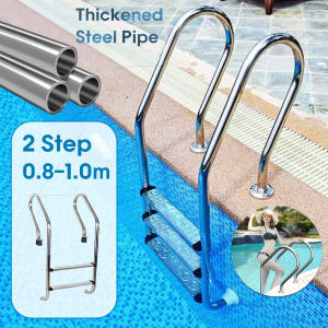 Swimming Pool Ladder 2/3/4 Steps Anti-Slip Heavy Duty 304 Stainless Steel Pool Ladder Pool Equipment Tangga Kolam Renang