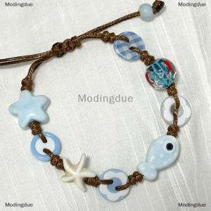 [COD] Modingdue Boho Fish Star Beaded Woven Bracelets Temperament Holiday Style Jewelry Accessories