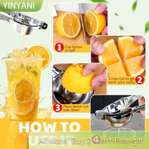 [COD] CHENJ KITCHEN Lemon Squeezer Extra Large Lemon Squeezer Juicer Stainless Steel Heavy Duty Manual Citrus Juicer Hand Press