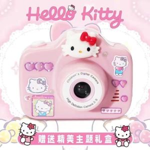 Sanrio Kuromi Small Camera Cinnamoroll Melody Childrens Digital Camera Front and Rear Dual Camera HD Student Party Birthday Gift Childrens Lovely Toy