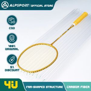 ALPSPORT RR 4U 25LBS Badminton Racket Original Design Carbon Fiber Professional Offensive Racquet