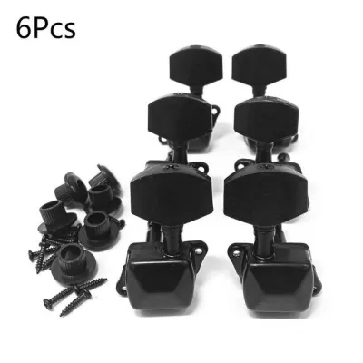 Acoustic Guitar Tuning Peg RIXTON 3L3R 6 Pieces Semi-closed Guitar String Tuning Pegs Tuner Machine Heads Knobs Tuning Keys for Acoustic or Electric Guitar Chrome
