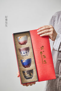 陶瓷复古日式主人杯粗陶窑变品茗杯个人杯功夫茶杯陶瓷杯单杯