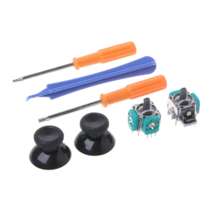 For One Controller 3D Analog Joysticks Replacement with Thumbsticks Cap Screwdrivers Repair Tools for One