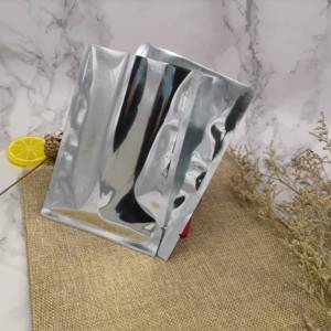 100pcs Both Silver Aluminium Foil Mylar Bag / Both side Metalised Seal bag / Powder Side Seal Bag