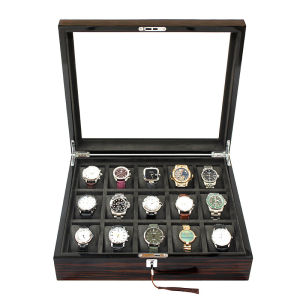 Premium Lockable Watch Box With Keys 4/6/9/10/15 Slot Luxury Watch Storage Organizer