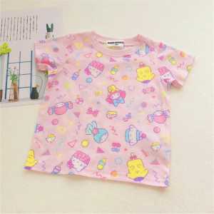 Share:  0 💖Ready Stock💖Kids Girls Kuromi/Melody Open Shoulders Cotton Tee (H167/H122/H118) 美乐蒂/库洛米开肩T恤
