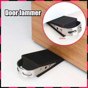 Mobile Door Stopper Block Guard Wind Non-slip Silent Rubber Door Stopper Wedge Anti Skid Heavy Duty Safety Silicone Rubber Blocker Protector