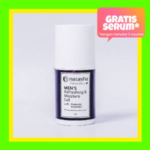 MRMGEL30 Natasha Skin Care Men Refreshing & Moisture Gel 30 gram by dr Fredi Setyawan Original Pelembab Pria