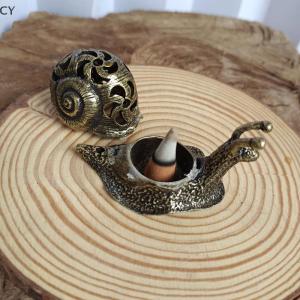 CY 💛🍋 กระถางทองเหลืองโบราณ1ชิ้นกระถางหอยทากสำหรับวางบนโต๊ะชาสัตว์เลี้ยงของตกแต่งบ้านชาของตกแต่งบ้านสำหรับสัตว์เลี้ยงชา