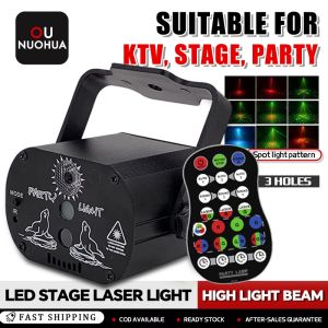 240 Patterns Vocoal Laser Projector Stage Light LED RGB Party KTV Club DJ Disco Lights Rechargeable