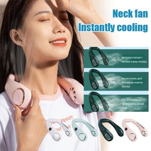 New Digital Display N20 Portable Bladeless Hanging Neck Fan