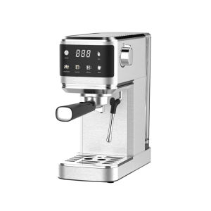 Lahome Automatic Espresso Machine Coffee Maker Cold /Hot Brew Auto Descaling Professional Milk Frother Steam 20Bar Fast Heating Full Touchscreen Household Office