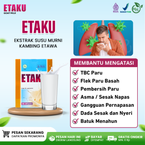 Susu Kambing Etaku Asma TBC Paru Paru Basah Flek Paru Radang Paru Dan Gangguan Pernapasan