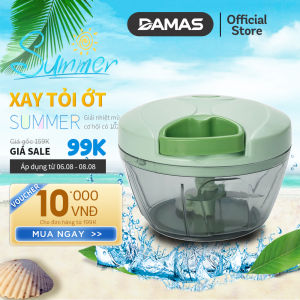 Dụng Cụ Xay Tỏi Ớt Cầm Tay Đa Năng Damas A363A - Máy Xay Đa Năng Nghiền Thịt Tỏi Ớt Các Loại Hạt - Hàng Chính Hãng - Damas Official Store