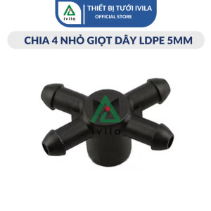 Combo 20 chia 1/chia2/chia 4 nhỏ giọt ống PE5 - Thiết bị tưới nhỏ giọt - Khớp nối không thể thiếu trong hệ thống tưới