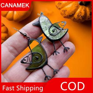 【CANAMEK】 Độc Đáo Dễ Thương Nhựa Chim Dangle Thả Bông Tai Cho Phụ Nữ Quyến Rũ Cô Gái Giải Trí Đảng Đồ Trang Sức Quà Tặng