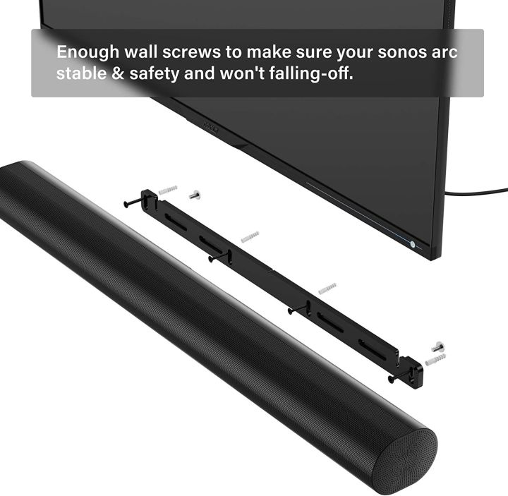 Soundbar Wall Mount for Sonos Arc Low Profile Sound Bar Mount Bracket