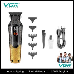 VGR V-879C V-879T 7500rpm Barber Clippers Rechargeable Professional Hair Clipper for Men