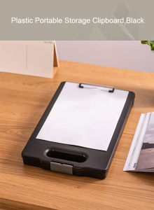 Clipboard Heavy Duty Clipboard with Storage & Handle Nursing Foldable Clipboard High Capacity Document Storage Clipboard for Office Nurse Secretary Teachers - Refurbished