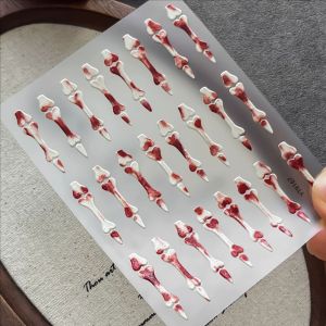 Dorisna Shiny Halloween Bat Pumpkin Ghost Spider Skull Nail Art Stickers 3D Relief Kawaii Cartoon Halloween Nail Decals