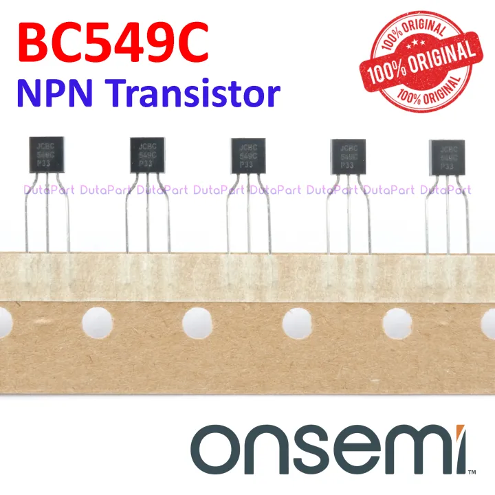 10 PCS BC549C BC549CTA BC549 ORIGINAL ONSEMI NPN TRANSISTOR BC 549 C TO ...