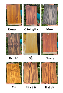Màu lau gỗ 250g - Sơn màu gỗ tự nhiên Honey. Cherry Wallnut Cánh gián