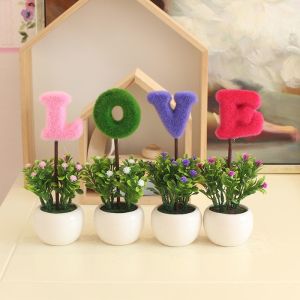 International mall Artificial Grass &Vases for home/party/wedding decor artificial flowers plants with pot vase