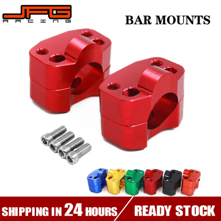 JFG RACING Xe Máy Phôi Nhôm Màu Đỏ Tay Lái Riser Kẹp Bar Mount Adaptor ...