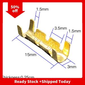 🔥🔥🔥pheebss 50 100 200Pcs 453 U-shaped 0.3-1.5mm2 Cold Terminal Tab Cold Inserts Connectors