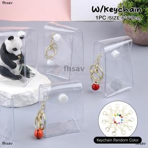 [COD] fhsav กระเป๋าจัดแสดงตุ๊กตาอะนิเมะขนาดเล็กกระเป๋าใส่เหรียญโปร่งใสกระเป๋าจัดระเบียบกระเป๋าสตางค์ทรงสี่เหลี่ยมกระเป๋าเก็บหูฟังลิปสติก