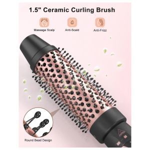 NIMMU HOT BRUSH IRON 2 IN 1 85 WATT SISIR BLOW RAMBUT LOW WATT CATOKAN RAMBUT CURLY M-J808