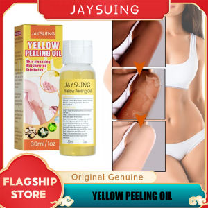 Jaysuing Yellow Peeling Oil Bleaching Moisturizing Effect Brightening Dark Skin Whiten Cleaning Body Treatment Peeling Oil 30Ml