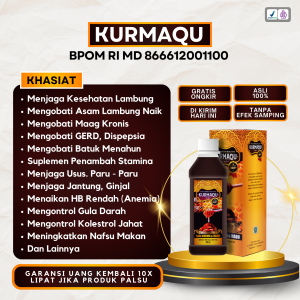 Kurmaku Asam Lambung - Kurmaku Herbal - Kurmaku Madu Penggemuk Badan Dewasa - Kurmaku Madu Herbal