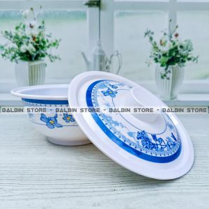 PROMO 1 mangkuk tutup melamin 7 inch lebar 17.5 cm | mangkuk sayur bahan tebal tahan panas kualtas