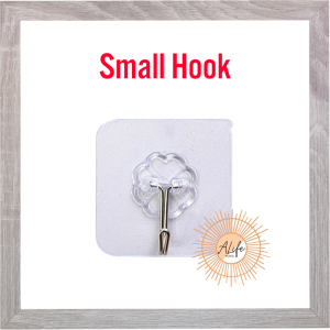 ALife World Heavy Duty Adhesive Wall Mounted Hook Seamless Screw Waterproof Oilproof for Kitchen Bathroom Bedroom