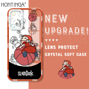 Hontinga Casing Case For Samsung Galaxy S22 Ultra 5G S21 Ultra S22 Plus 5G S22+ 5G S21 plus S21 FE 5G S20 FE 5G Case Transparent Clear Case Anime Slam Dunk Sakuragi Hanamichi Soft Silicone Full Cover Rubber Cases Back Cover Phone Casing Softcase For Girls