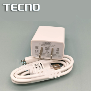 CLICK SSS : TECNO Y Series 18W Fast Charging Set – Power Adapter with 2.4A USB Cable (Type C / Micro USB)